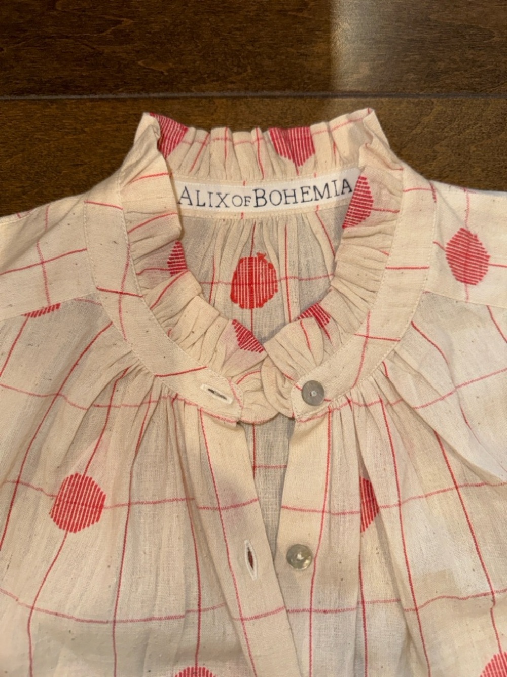 NWT Alix of Bohemia Ana Poppy Dot Blouse - Picture 5 of 7